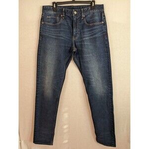 Bonobos Jeans Athletic Fit Mens 32x34 Blue Straight Stretch Eco Dark Wash